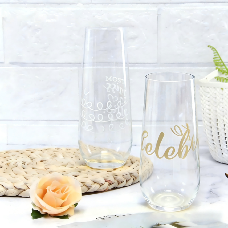 brand double printed champagne flutes brand double printed champagne flutes